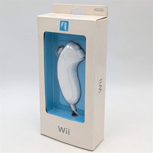 Nunchuck - Komplet I Æske - Nintendo Wii Tilbehør (B Grade) (Genbrug)